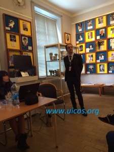 Massimiliano Bruno durante l'Assemblea 