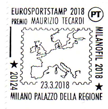 Annullo Eurosporstamp 2018  Milano 23 marzo 2018